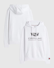 Cadillac F1 Hoodie Logo TH Oficial 2026 - Blanco