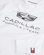 Cadillac F1 Hoodie Logo TH Oficial 2026 - Blanco